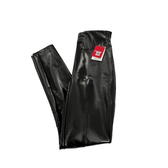 SPANX Faux Patent Leather Leggings XS NWT - Picture 5 of 11
